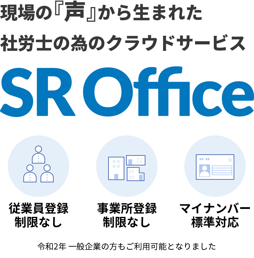 現場の『声』から生まれた社労士の為のクラウドサービス